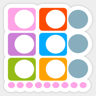 Circles abstracts Sticker